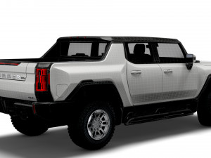 gmc hummer ev pickup 2022 3D Model