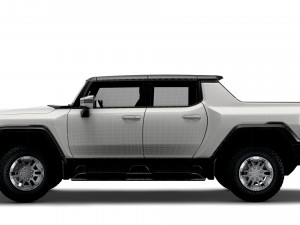 gmc hummer ev pickup 2022 3D Model