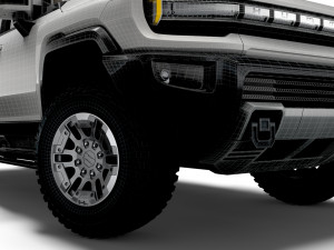 gmc hummer ev pickup 2022 3D Model