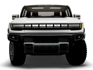 gmc hummer ev pickup 2022 3D Model
