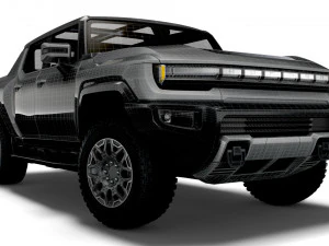 gmc hummer ev pickup edition 1 2022 3D Model
