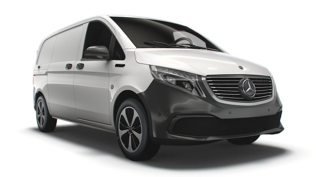 mercedes benz eqv cargo van l1 2021 Model 3D .c4d .max .obj .3ds .fbx .stl .blend