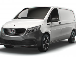 mercedes benz eqv cargo van l1 2021 Model 3D