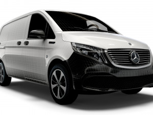 mercedes benz eqv cargo van l1 2021 Model 3D