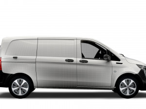 mercedes benz eqv cargo van l1 2021 Model 3D