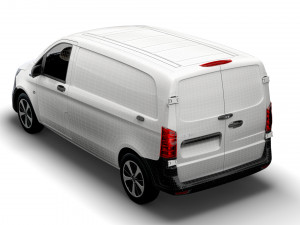 mercedes benz eqv cargo van l1 2021 Model 3D