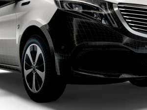 Mercedes Benz EQV Fourgon Cargo L1 2021 Modèle 3D