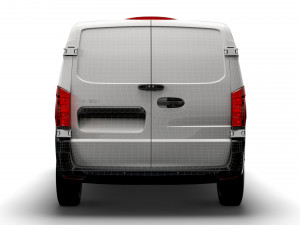 mercedes benz eqv cargo van l1 2021 Model 3D