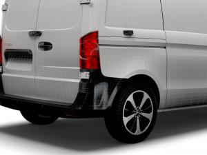 mercedes benz eqv cargo van l1 2021 Model 3D