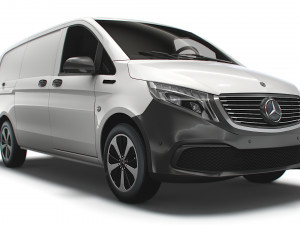 mercedes benz eqv cargo van l2 2021 3D Model