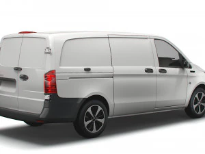 mercedes benz eqv cargo van l2 2021 3D Model