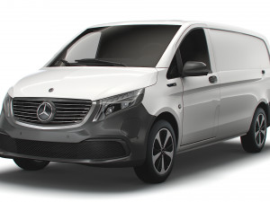 mercedes benz eqv cargo van l2 2021 Modello 3D