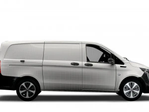 mercedes benz eqv cargo van l2 2021 3D Model