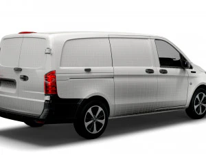 mercedes benz eqv cargo van l2 2021 3D Model