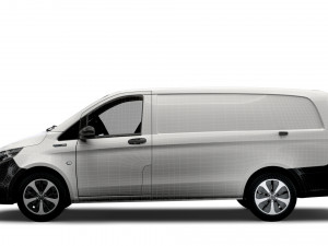 mercedes benz eqv cargo van l2 2021 Modello 3D