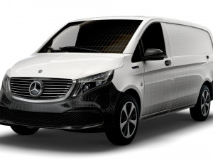 mercedes benz eqv cargo van l2 2021 Modello 3D