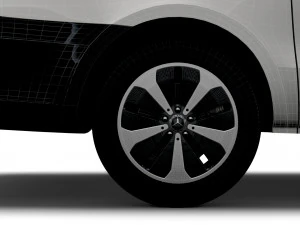 mercedes benz eqv cargo van l2 2021 3D Model