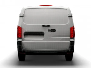 mercedes benz eqv cargo van l2 2021 3D Model