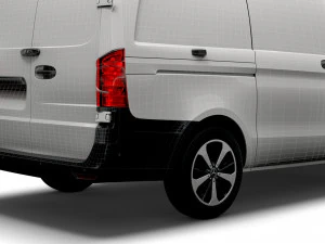 mercedes benz eqv cargo van l2 2021 3D Model
