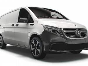 mercedes benz eqv cargo van l3 2021 3D Model