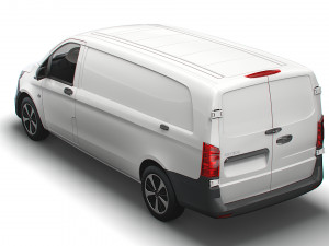 mercedes benz eqv cargo van l3 2021 3D Модель