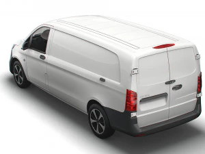 mercedes benz eqv cargo van l3 2021 3D Model