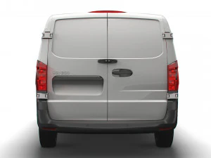 mercedes benz eqv cargo van l3 2021 3D Model