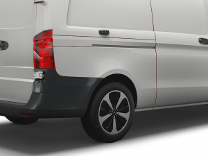 mercedes benz eqv cargo van l3 2021 3D Модель