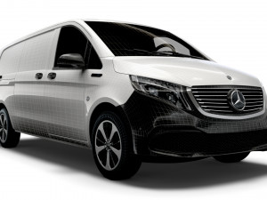 mercedes benz eqv cargo van l3 2021 3D Модель