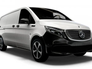 mercedes benz eqv cargo van l3 2021 3D Model