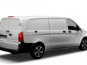 mercedes benz eqv cargo van l3 2021 3D Модель