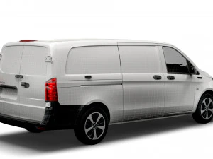 mercedes benz eqv cargo van l3 2021 3D Model