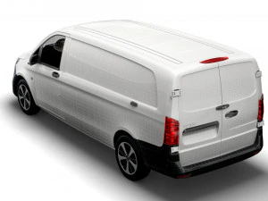 mercedes benz eqv cargo van l3 2021 3D Model