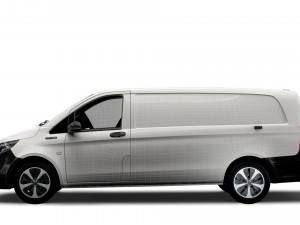 mercedes benz eqv cargo van l3 2021 3D Модель