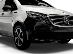mercedes benz eqv cargo van l3 2021 3D Model