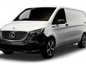 mercedes benz eqv cargo van l3 2021 3D Model