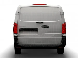 mercedes benz eqv cargo van l3 2021 3D Model
