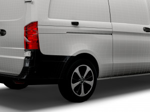mercedes benz eqv cargo van l3 2021 3D Модель