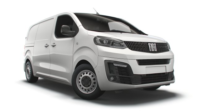 fiat scudo l2 2022 3D Model .c4d .max .obj .3ds .fbx .stl .blend 