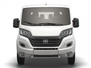 fiat ducato chassis truck crew cab 3450 wb 2022 Model 3D