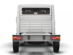 fiat ducato chassis truck crew cab 3450 wb 2022 Model 3D