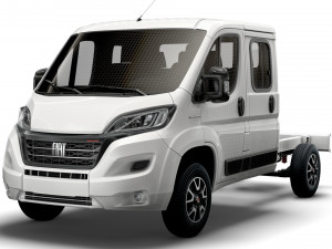 fiat ducato chassis truck crew cab 3450 wb 2022 Model 3D