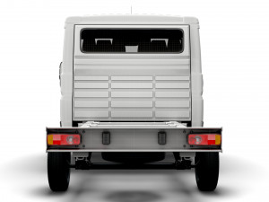 fiat ducato chassis truck crew cab 3450 wb 2022 Model 3D
