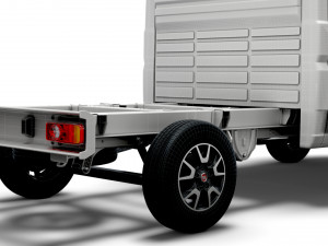 fiat ducato chassis truck crew cab 3450 wb 2022 Model 3D