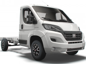 fiat ducato chassis truck single cab 3450wb 2022 Modelo 3D