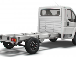 fiat ducato chassis truck single cab 3450wb 2022 3D Model
