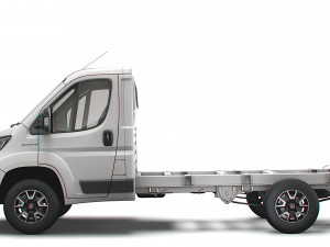 fiat ducato chassis truck single cab 3450wb 2022 3D Model