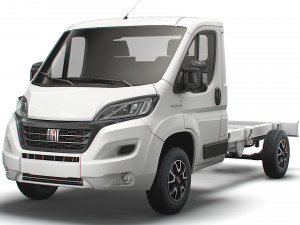 fiat ducato chassis truck single cab 3450wb 2022 3D Model