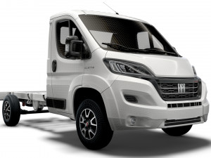 fiat ducato chassis truck single cab 3450wb 2022 3D Model