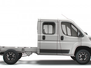 opel movano chassis truck crew cab 3450 wb 2022 3D 모델